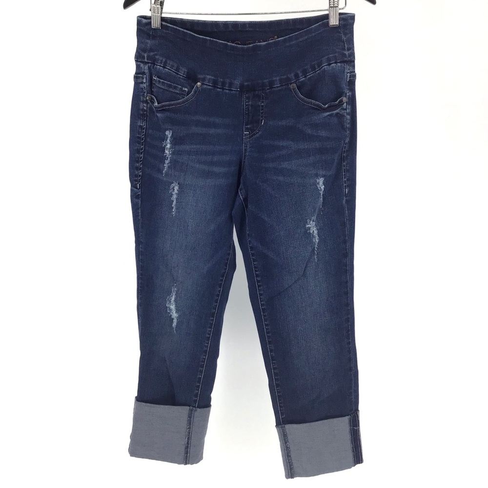Jag Jeans Lewis Straight Cuff Blue Ankle Jeans, 8